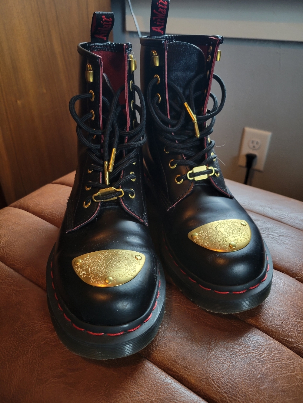 Doc Martens Lace Up Year Of The Dragon Leather Boots